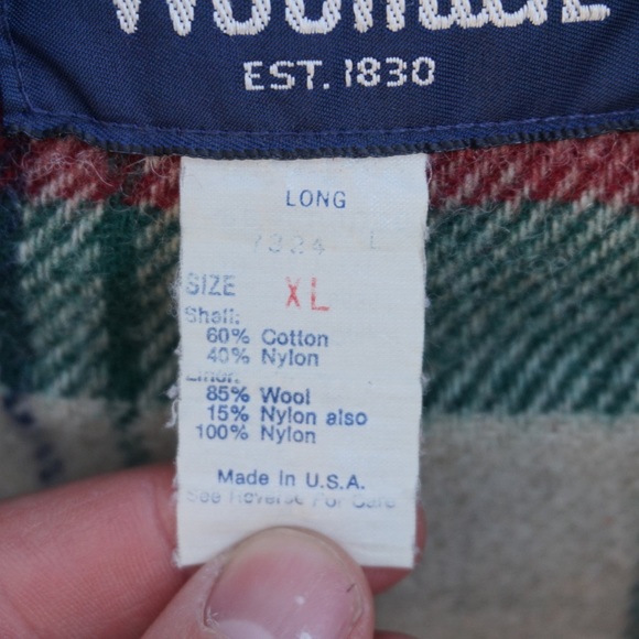 Woolrich vintage plaid wool lined hooded parka - Picture 8 of 8